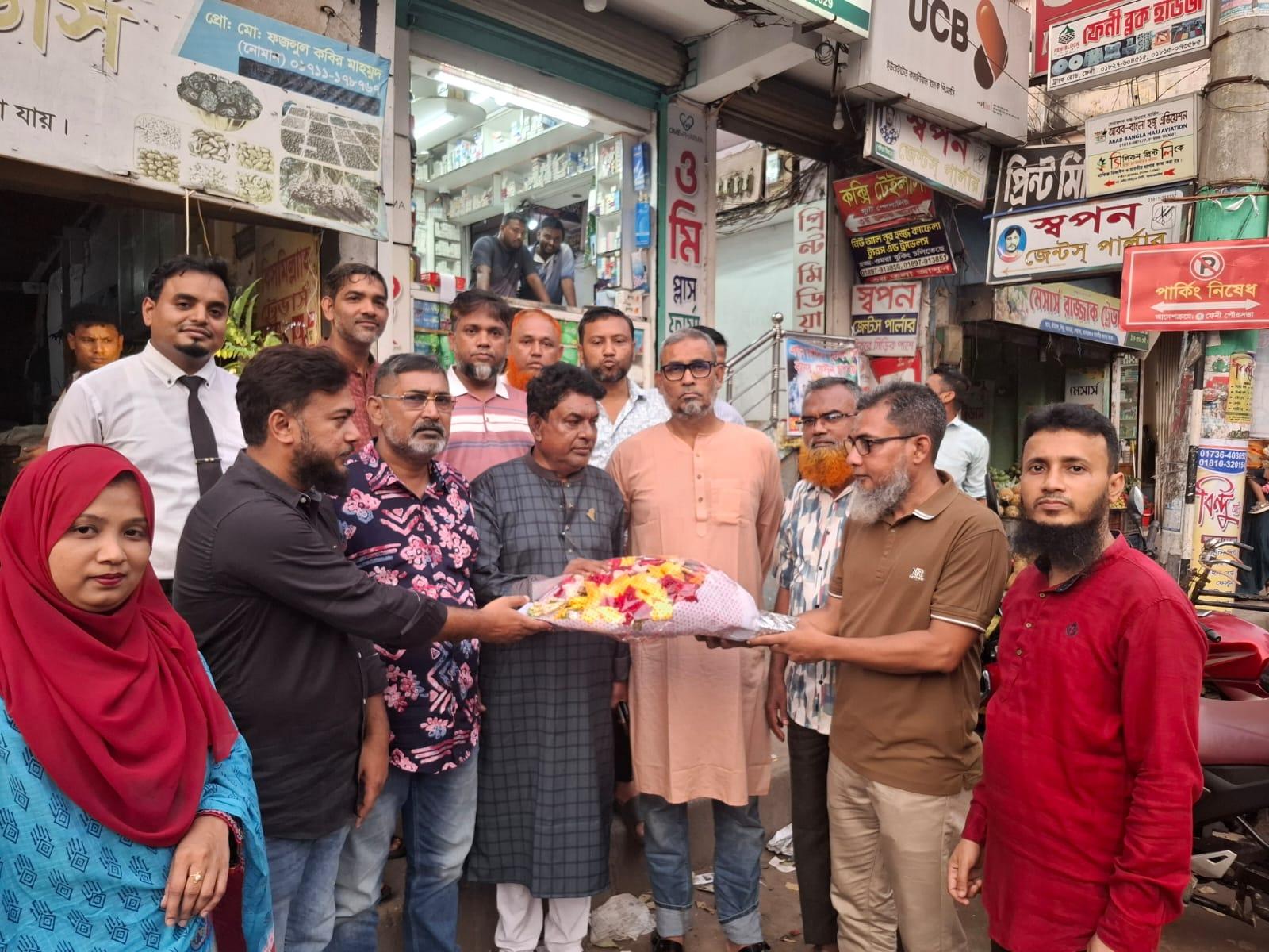 ফেনী জেলা জাতীয়তাবাদী সাংস্কৃতিক জোটের আহ্বায়ক কমিটির জেলা বিএনপির সঙ্গে শুভেচ্ছা বিনিময়