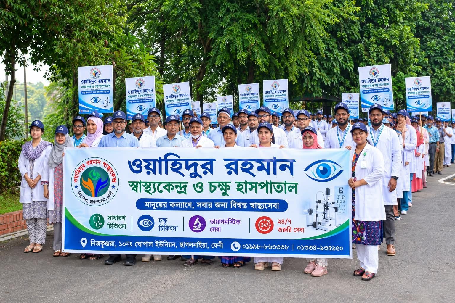 বিশ্ব দৃষ্টি দিবসে নিজকুঞ্জরায় চোখের যত্নে সচেতনতার আহ্বান